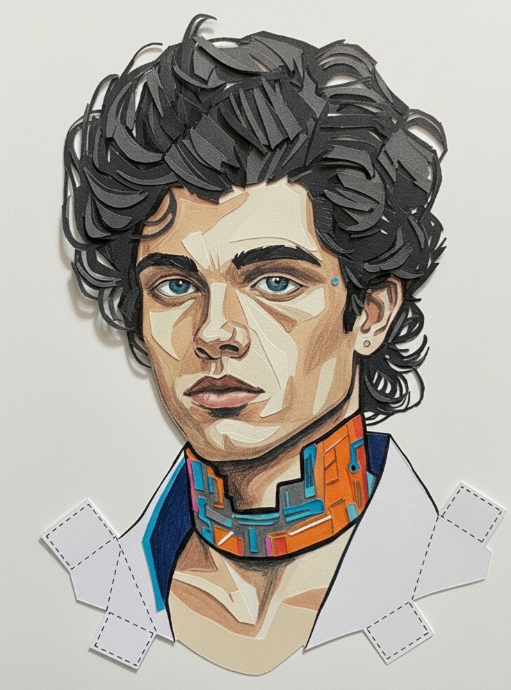 Fenix Kelly — papercut portrait